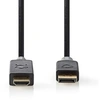 Image de - Câble adaptateur - DisplayPort mâle pour HDMI mâle - 1 m - blindé - anthracite - moulé, rond, support pour 4K30Hz