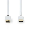 Image de - High speed - câble HDMI - HDMI mâle droit pour HDMI mâle droit - 1.5 m - blanc - rond, bi-directionnel, support pour 4K60Hz