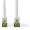 Image de - Cordon de raccordement - RJ-45 (M) pour RJ-45 (M) - 1 m - 5.8 mm - pairs in metal foil (PiMF) - CAT 7 - moulé, rond - blanc