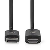 Image de - Câble adaptateur - DisplayPort mâle pour HDMI mâle - 1.8 m - noir - rond, support pour 8K30Hz