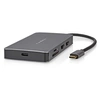 Image de Hub USB-C vers RJ45 / 3USB-A / Micro SD / USB-C PD 3.0 / 2HDMI 4K 5Gbps 0.2m Noir