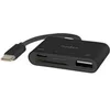 Image de Hub USB-C 2.0 - Ports USB-A/USB-C - Lecteur SD/microSD - 480 Mbps - Noir
