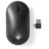 Image de - Souris - droitiers et gauchers - 3 boutons - sans fil - récepteur sans-fil USB/USB-C - noir - Pour la vente au détail - boîte cadeau avec eurolock