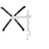 Image de Bras de Support VESA Adaptateur pour Moniteur 13 à 27 pouces Noir