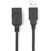 Image de Câble USB 2.0 USB-A Mâle vers USB-A Femelle 2.00m Noir