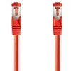 Image de Modèle du produit : Câble réseau CAT6 RJ45 Male RJ45 Male S/FTP 2.00 m Rond LSZH Rouge Label