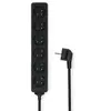 Image de Rallonge Multiprise 6 Voies 3680W 16A Broche Terre 1.5m Type E France Noir