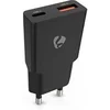 Image de Chargeur mural GaN 20W PD3.0 USB-A/USB-C Noir