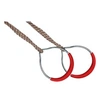 Image de - Anneaux de gymnastique en métal avec corde (Lot de 2) Cordes en polypropylène