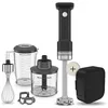 Image de Kitchenaid Mixeur plongeant sans fil - Go Cordless - Mixeur portable avec Bol mélangeur de 1L - Fouet et haichoir inclus - Lame inox - Puissant - Protecteur antirayure - Avec batterie - Noir en occasion ou reconditionné