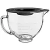 Image de KitchenAid Bol Mélangeur en Verre 4.7L avec Bec Verseur, Poignée & Couvercle Silicone, Micro-Ondes/Congélateur/Lave-Vaisselle, Compatible Robots 4.3L & 4.7L en occasion ou reconditionné