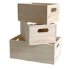 Image de Ensemble de casiers en bois 3 pièces - artémio