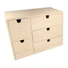 Image de Bloc en bois 5 tiroirs 35x15x26cm - artémio