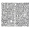 Image de Alphabet autocollant pailleté - Noir - 300 lettres