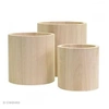 Image de Vases ronds à décorer en bois - 9 - 11 et 13 cm