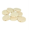 Image de 18 perles en bois rondes plates 25 mm