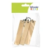Image de 3 Porte-clés en bois rectangles - 10 x 2 x 0,5 cm