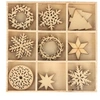 Image de 27 mini décorations en bois - Joyeux Noël