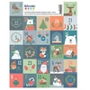 Image de 27 stickers timbres de Noël