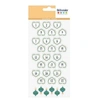 Image de 30 stickers calendrier de l'Avent - coeurs