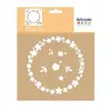 Image de Pochoir 8'x8' Couleurs nature couronne -