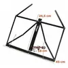 Image de MUS-A1 BK - Pupitre de table, pliable, en métal, avec housse