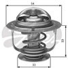 Image de Thermostat D'Eau Th30888g1 Gates Gates Th30888g1 Hyundai;Kia;Mazda