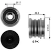 Image de Poulie Roue Libre, Alternateur Drivealign® Oap7040 Gates Gates Oap7040 Ford;Seat;Volkswagen