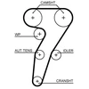 Image de Courroie De Distribution 5653xs Gates Gates 5653xs Alfa Romeo