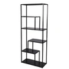 Image de Bibliothèque à 6 étagères"Madison" - Noir- L 70 x l 30 x H 170 cm