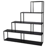 Image de Bibliothèque en escalier "Madison" - Noir - L 160 x l 30 x H 157 cm