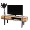 Image de Meuble TV avec tiroir bois et métal Brams