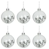 Image de Lot de 6 Boules de Noël "Sequins" 9cm Transparent