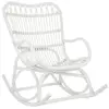 Image de Fauteuil à bascule rotin blanc mate Jams