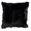 Image de Coussin Déco "Peau de Chèvre" 40x40cm Noir
