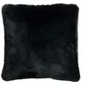 Image de Coussin Imitation Fourrure "Cutie" 45x45cm Noir
