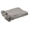Image de Plaid à Pompons "Blanket" 130x170cm Taupe Clair