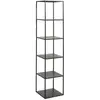 Image de Bibliothèque 6 niveaux métal noir Narsh L 40 cm