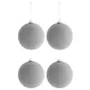 Image de Lot de 4 Boules de Noël Design "Perles" 12cm Naturel