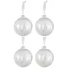 Image de Lot de 4 Boules de Noël "Sucre" 10cm Transparent