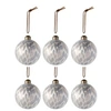 Image de Lot de 6 Boules de Noël "Leopard" 8cm Marron