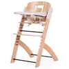 Image de CHILDHOME, Chaise Haute Bebe Evolutive : De 0 mois à 85KG, Tablette Incluse, Bois de Hêtre, Arceau, Sécuritaire Harnais 5 points, Vis Invisibles, Evosit Naturel Beige en occasion ou reconditionné