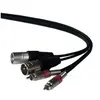 Image de CM3RX-2 Câble RCA avec protection à ressort à 2x fiches XLR - 3m