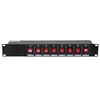 Image de Dispatching 8 voies rack 19" 3500W pour jeux de lumière IBIZA LC806S