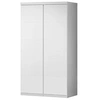 Image de LARA Armoire 2 portes laqué blanc