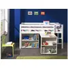 Image de Chambre enfant 3 pièces lit bureau et bibliothèque pin massif blanc Pino 90x200 cm