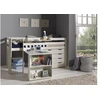 Image de Vipack PINO Lit sureleve avec sommier + bureau + commode + tablette penderie