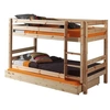 Image de Vipack PINO Lits superposés pin massif Naturel 209x105x140cm + Lit gigogne