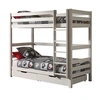 Image de Vipack PINO Lits superposés pin massif Blanc 209x105x182cm + Lot de 2 tiroirs