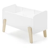 Image de Coffre à jouets bois laqué blanc et pieds bois clair Kiddy